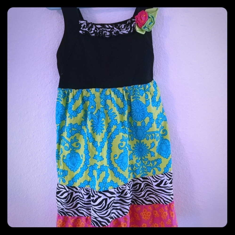 Girls 6x Colorful Dress